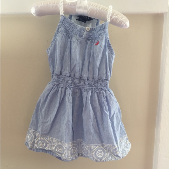 Nautica Other - Nautica Light Blue & White Stripe Dress